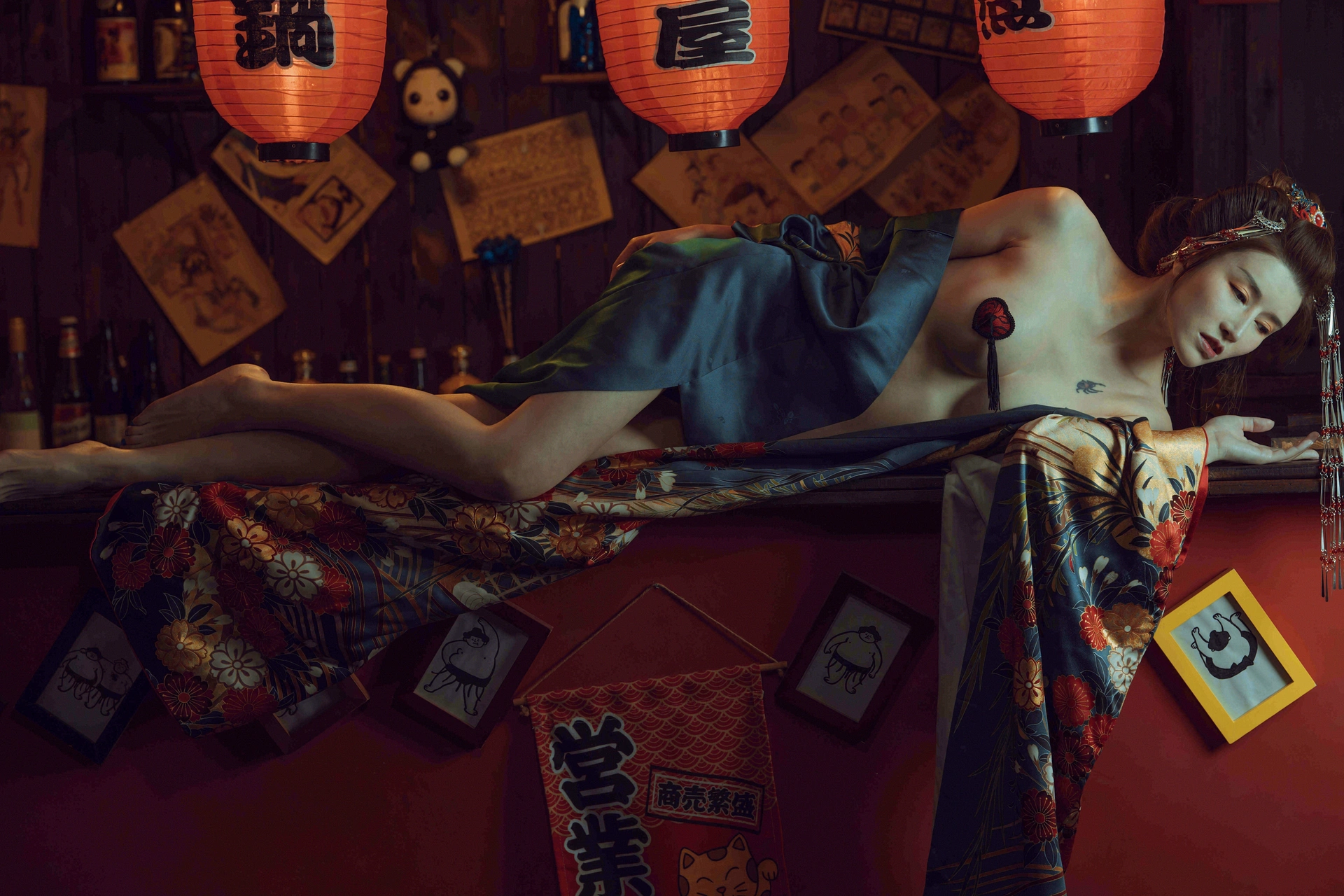 鹿八岁 – NO.013 酒醉的和服少女 2